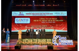 GENTIS vinh dự nhận danh hiệu “TOP 5 Thương hiệu hàng đầu Việt Nam”